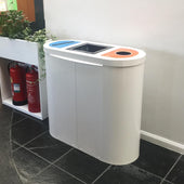 Torpedo Triple Lift Lid Recycling Station - 162 Litre