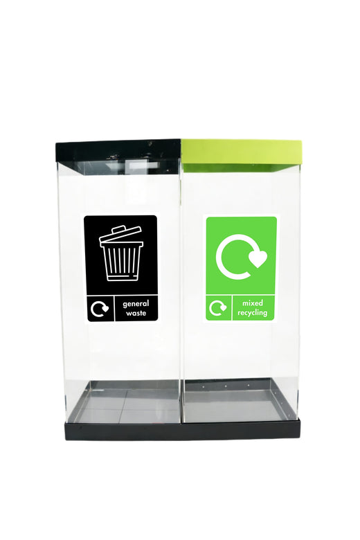 Duo Clear Indoor Recycling Bins