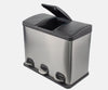 Stainless Steel Kitchen Recycling Bin - 3 x 15L