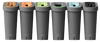 Recycling Bin with Printed Waste Streams (70 Litres)
