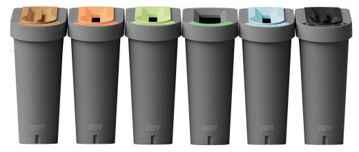 Recycling Bin with Printed Waste Streams (70 Litres)