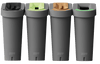 Recycling Bin with Printed Waste Streams (70 Litres)