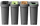 Recycling Bin with Printed Waste Streams (70 Litres)