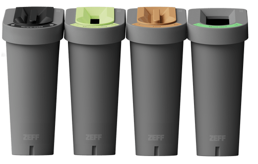 Recycling Bin with Printed Waste Streams (70 Litres)