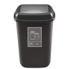 Plastic Push Lid Recycling Bin - 12 litre