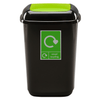 Plastic Push Lid Recycling Bin - 12 litre