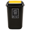 Plastic Push Lid Recycling Bin - 12 litre