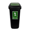 Large 90 Litre Push Flap Recycling Bin - 90 Litre