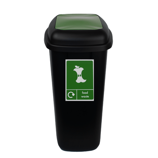 Large 90 Litre Push Flap Recycling Bin - 90 Litre