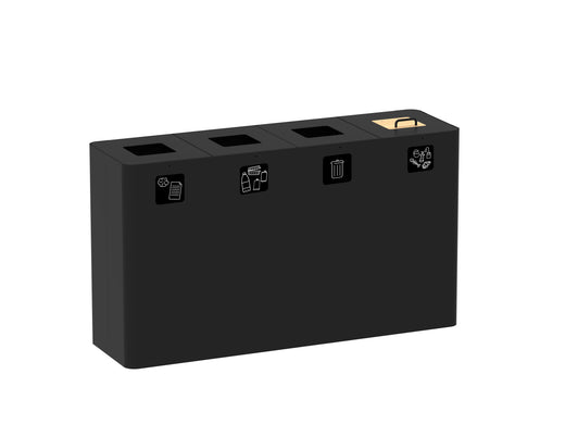 Venus Quad Recycling Bin - 4 x 60L