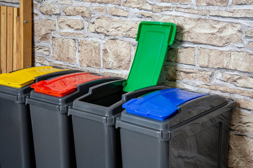 25 Litre Recycling Bin and Lid with Recycling Sticker