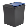 50 Litre Recycling Bin and Lid with Recycling Sticker