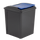 50 Litre Recycling Bin and Lid with Recycling Sticker