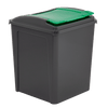 50 Litre Recycling Bin and Lid with Recycling Sticker