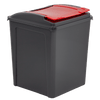 50 Litre Recycling Bin and Lid with Recycling Sticker