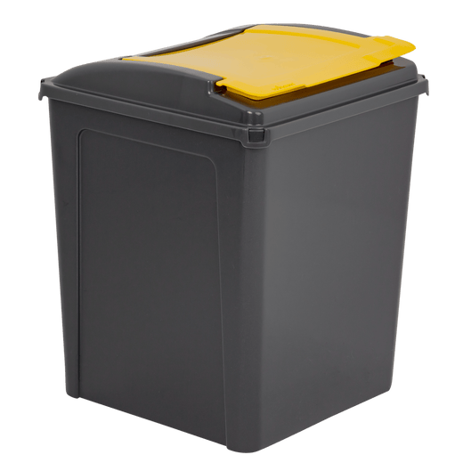 50 Litre Recycling Bin and Lid with Recycling Sticker