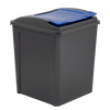 50 Litre Recycling Bin and Lid with Recycling Sticker