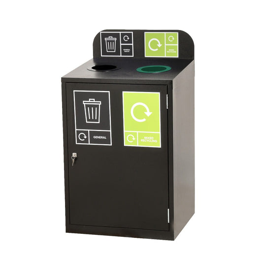Zeus 2 Bay Recycling Station - 160 Litre (80 Litres per Bay)
