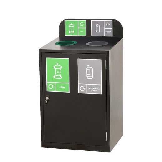 Zeus 2 Bay Recycling Station - 160 Litre (80 Litres per Bay)