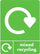 A5 Mixed Recycling Sticker