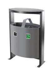 2 Compartment Outdoor Recycling Bin (2 x 39 Litres)