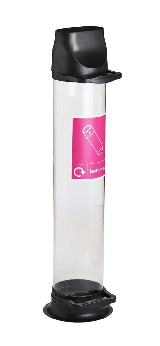 Transparent Battery Recycling Bin - Available in 3 Sizes Transparent Battery Recycling Bin - Available in 3 Sizes
