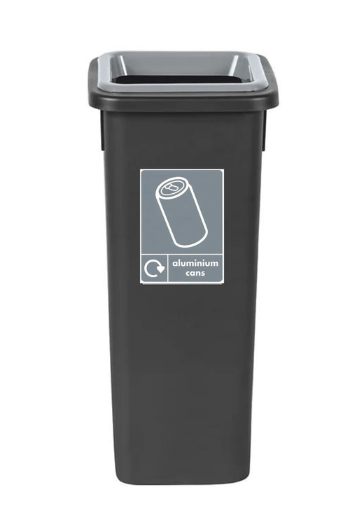 Black Freestanding Recycling Bin - Available in 3 Sizes
