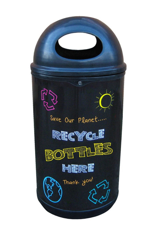 Classic Blackboard Style Recycling Bin - 130 Litre