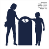 Classic Blackboard Style Recycling Bin - 130 Litre