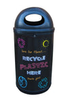 Classic Blackboard Style Recycling Bin - 130 Litre