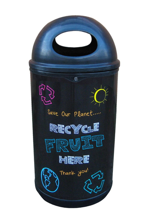 Classic Blackboard Style Recycling Bin - 130 Litre