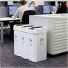 Combin - Set of 5 Cardboard Recycling Bins with Graphics 60 Litre