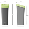 Mini Recycling Bin with Sticker Sheet - 50 Litre