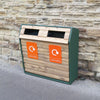 Double Wood Recycling Unit - 196 Litre