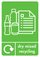 A5 Dry Mixed Recycling Sticker