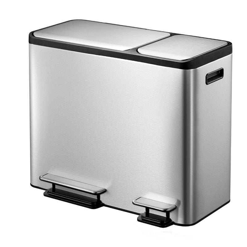 EcoCasa Triple Compartment Recycling Bin - 3 x 15 Litre