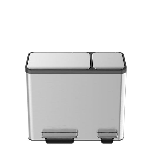EcoCasa Triple Compartment Recycling Bin - 3 x 15 Litre