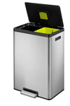 EcoCasa II Foot Pedal 2x20 Litre Recycling Bin