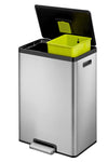 EcoCasa II Foot Pedal 2x20 Litre Recycling Bin