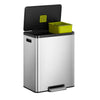 EcoCasa 2 Compartment Recycling Bin - 36 + 24 Litre
