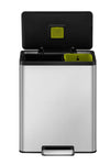 EcoCasa 2 Compartment Recycling Bin - 36 + 24 Litre