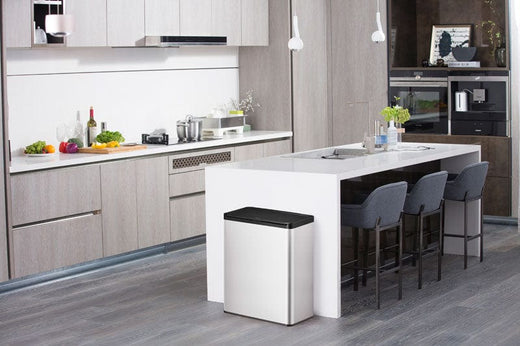 EKO Essential Touch 2 Compartment Recycling Bin - 2 x 20 Litre