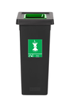 Black Freestanding Recycling Bin - Available in 3 Sizes