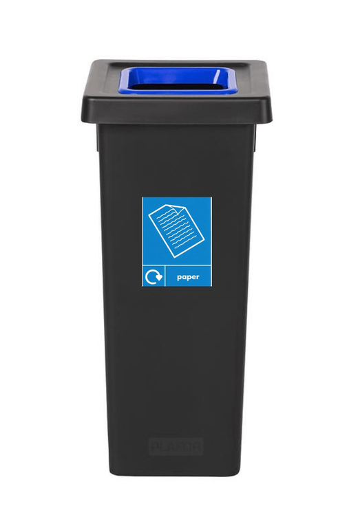 Black Freestanding Recycling Bin - Available in 3 Sizes