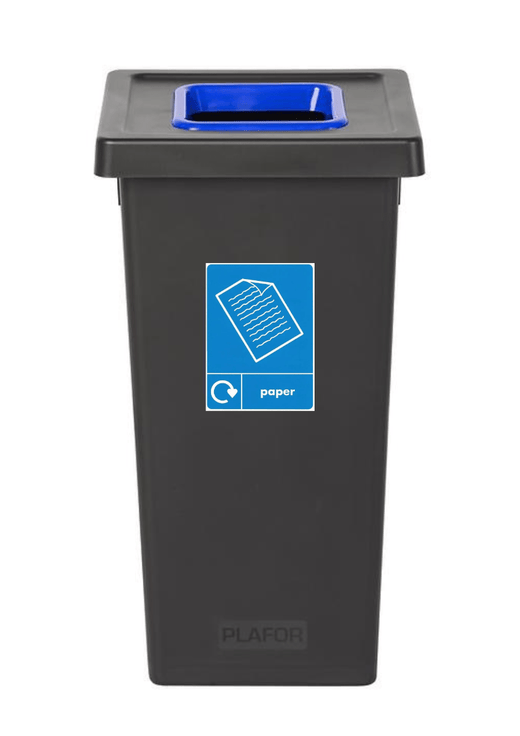 Black Freestanding Recycling Bin - Available in 3 Sizes