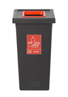 Black Freestanding Recycling Bin - Available in 3 Sizes