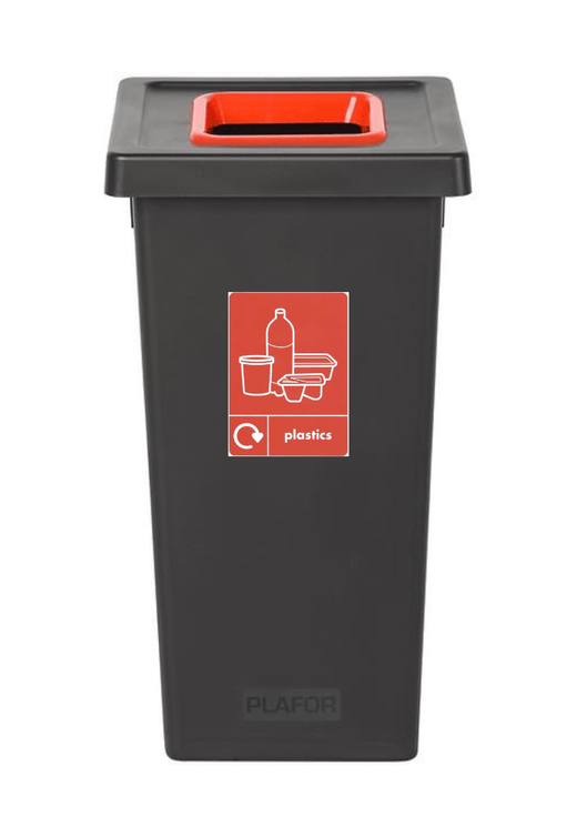 Black Freestanding Recycling Bin - Available in 3 Sizes