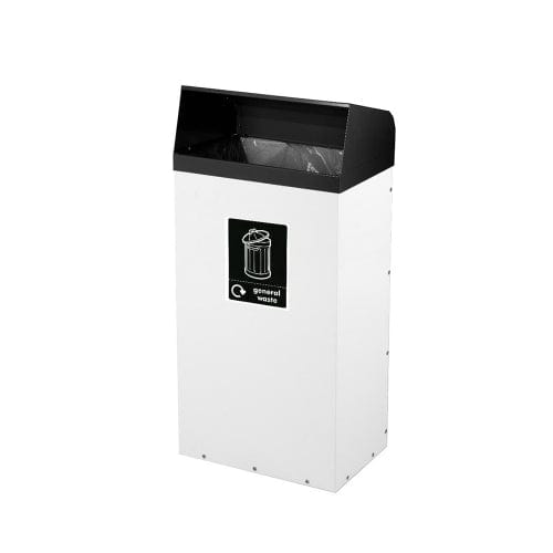 Metal Hooded Colour Coded Recycling Bin - 60 and 80 Litres