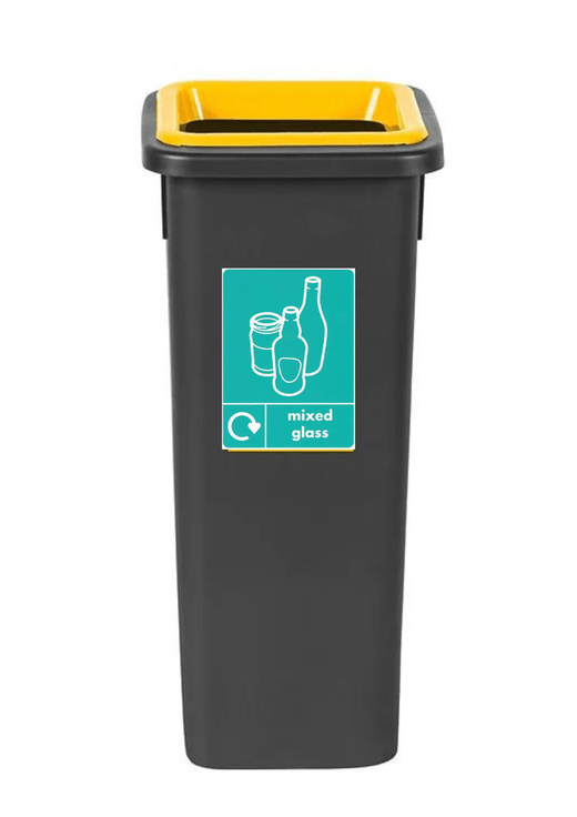 Black Freestanding Recycling Bin - Available in 3 Sizes