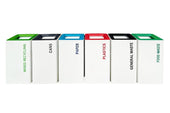 Modern Metal Office Recycling Bins  - 60 Litre